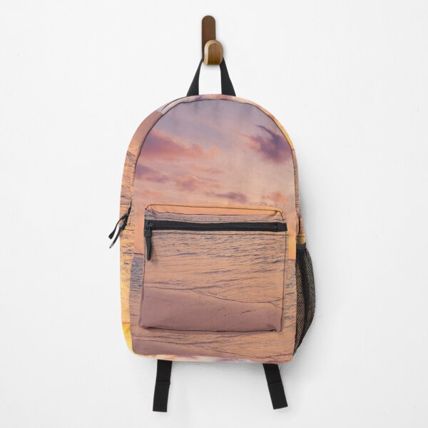 Item preview, Dreamy Pink Sunset Sky Tropical Beach Ocean designed and sold by icemanphotos.