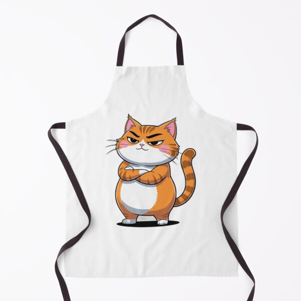 Item preview, Sassy Orange Cat Cartoon - Funny Attitude Cat Gift designed and sold by InkDrop Studio.