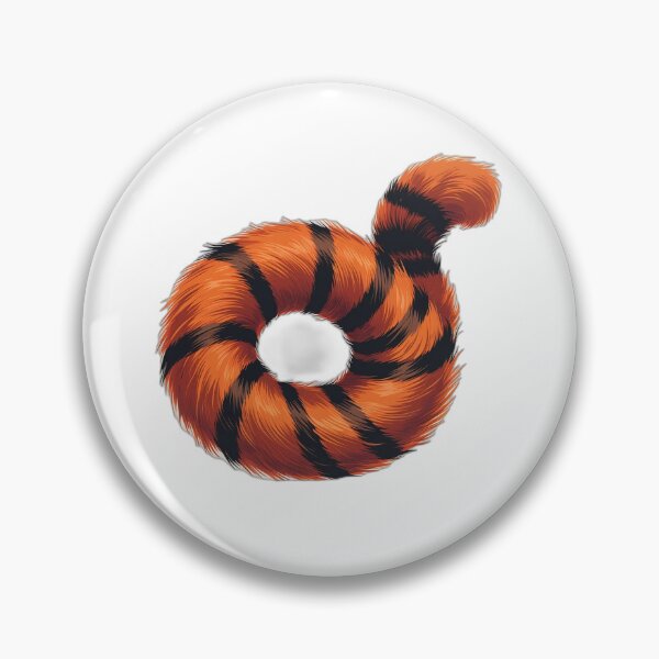 Item preview, Curled Orange Cat Tail Art — Cat Lover Gift designed and sold by InkDrop Studio.