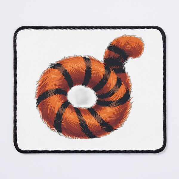 Item preview, Curled Orange Cat Tail Art — Cat Lover Gift designed and sold by InkDrop Studio.