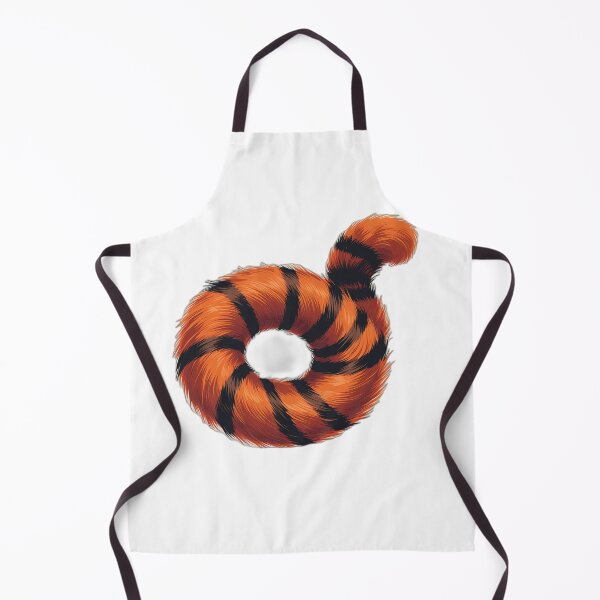Item preview, Curled Orange Cat Tail Art — Cat Lover Gift designed and sold by InkDrop Studio.