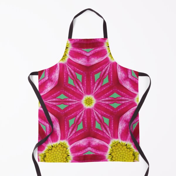 Aperçu de l'œuvre Pink Floral Kaleidoscope with Green Accents – Botanical Pattern créée et vendue par SilentBloomLab.