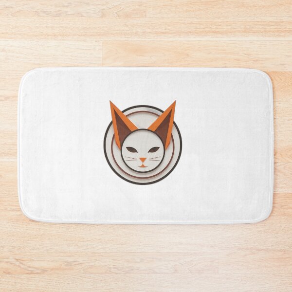 Item preview, Geometric Orange Cat Ear Icon — Cat Lover Gift designed and sold by InkDrop Studio.