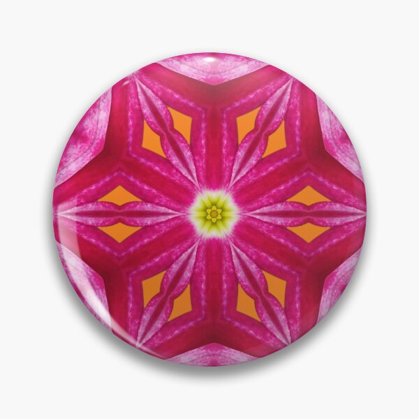 Item preview, Pink and Orange Floral Pattern – Vibrant Kaleidoscope Design designed and sold by SilentBloomLab.