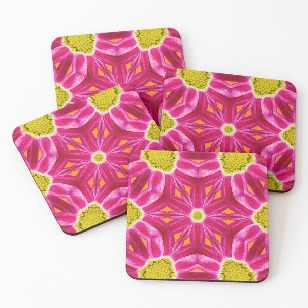Item preview, Pink and Orange Floral Pattern – Vibrant Kaleidoscope Design designed and sold by SilentBloomLab.