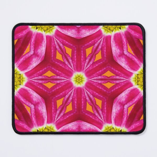 Item preview, Pink and Orange Floral Pattern – Vibrant Kaleidoscope Design designed and sold by SilentBloomLab.