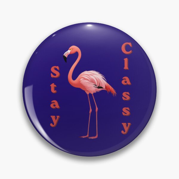 Item preview, Minimalist Flamingo “Stay Classy” – Elegant Pastel Pink Bird Aesthetic Design designed and sold by Max Store.