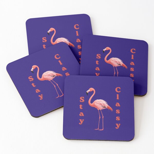 Item preview, Minimalist Flamingo “Stay Classy” – Elegant Pastel Pink Bird Aesthetic Design designed and sold by Max Store.