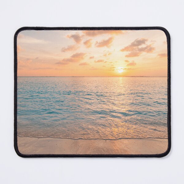 Item preview, Dreamy Pink Sunset Sky Tropical Beach Ocean designed and sold by icemanphotos.