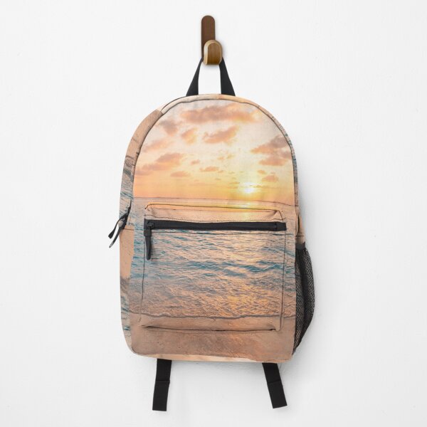 Item preview, Dreamy Pink Sunset Sky Tropical Beach Ocean designed and sold by icemanphotos.