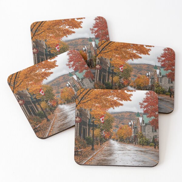 Item preview, Autumn street in a Canadian town designed and sold by JuViRo.