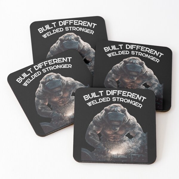 Item preview, Funny Welding Gifts - Built Different Welded Stronger - Welder Humor Gift designed and sold by ZubekStudio.