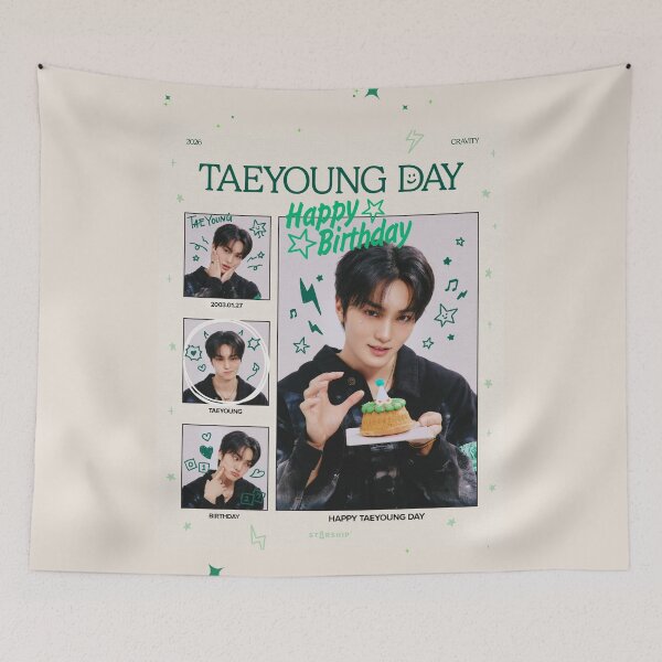 Item preview, happy birthday TAEYOUNG OF CRAVITY (KPOP) designed and sold by jaofnn.