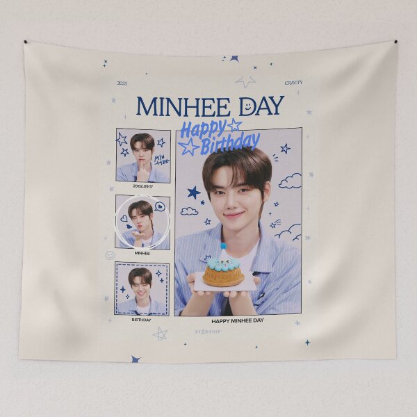 Item preview, happy birthday MINHEE OF CRAVITY (KPOP) designed and sold by jaofnn.