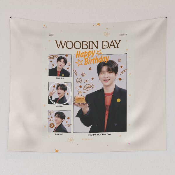 Item preview, happy birthday WOOBIN OF CRAVITY (KPOP) designed and sold by jaofnn.