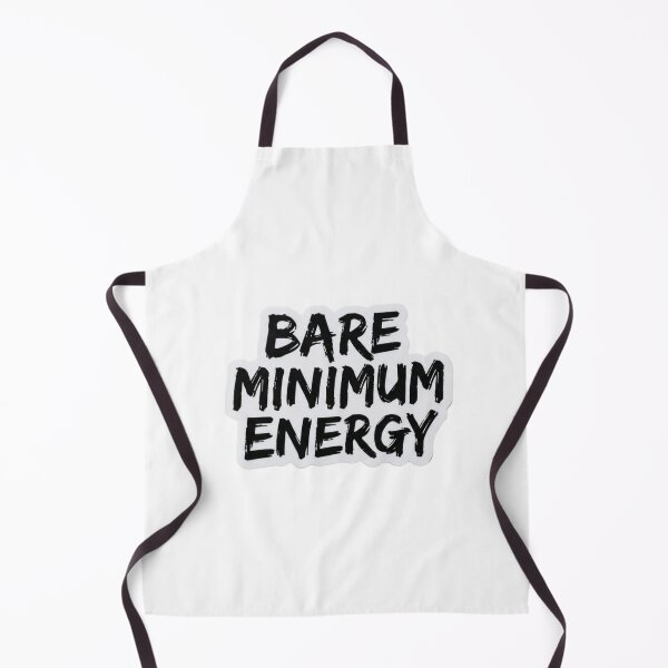 Item preview, Bare Minimum Energy Funny Sticker designed and sold by CutePlix.
