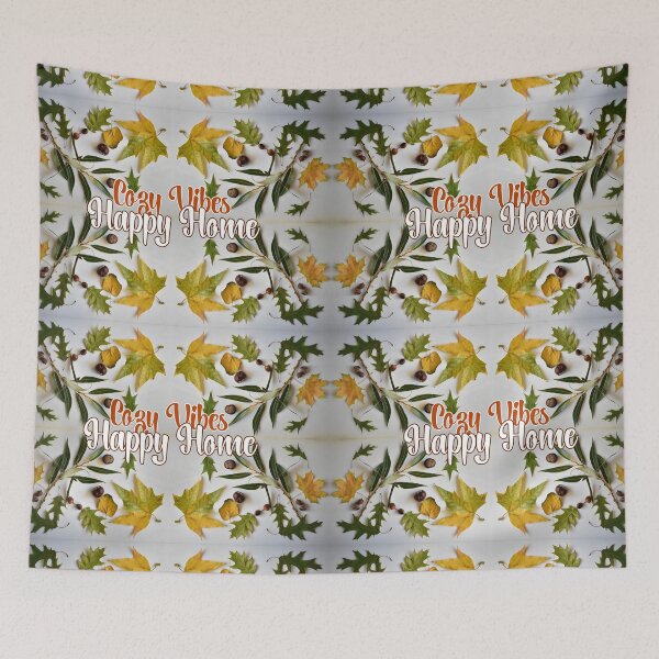 Item preview, Cozy vibes Happy home fall greetings for home decor designed and sold by mariya-ivanova.