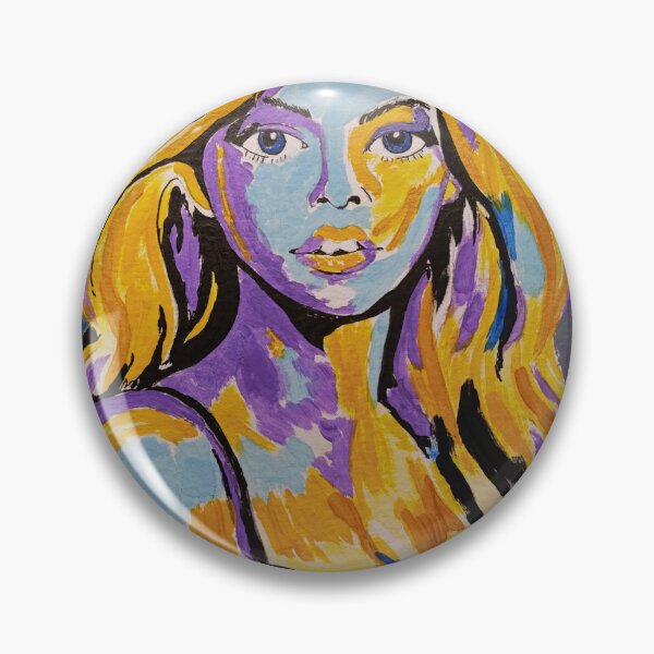 Item preview, Velora - Vibrant feminine portrait expressing emotion through bold colors designed and sold by ElysiumArtworks.