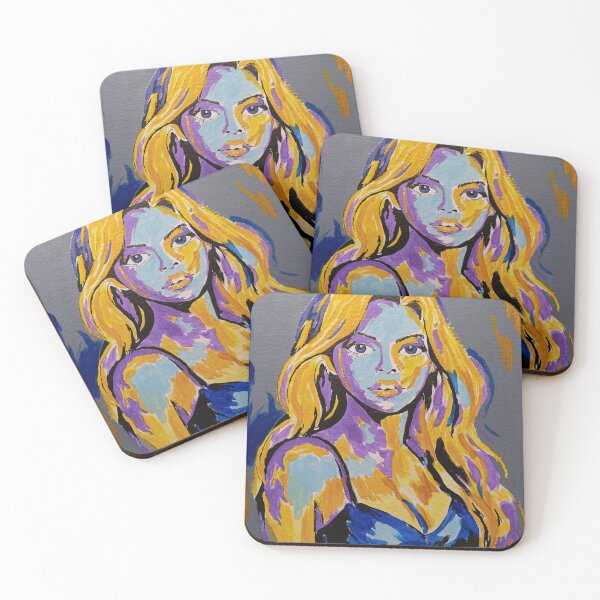 Item preview, Velora - Vibrant feminine portrait expressing emotion through bold colors designed and sold by ElysiumArtworks.