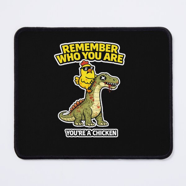 Item preview, Remember Who You Are You’re A Chicken Funny Dinosaur Meme Brachiosaurus designed and sold by VibeOffline Studio.