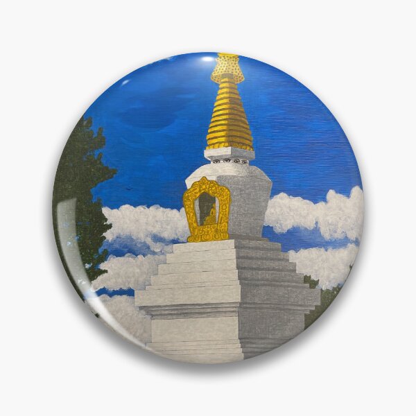 Item preview, Stupa in Snow designed and sold by Prajna Vajrayana Art.