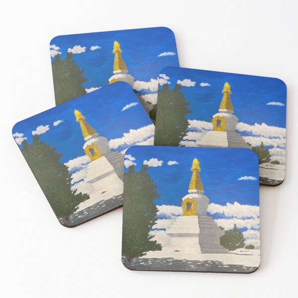 Item preview, Stupa in Snow designed and sold by Prajna Vajrayana Art.