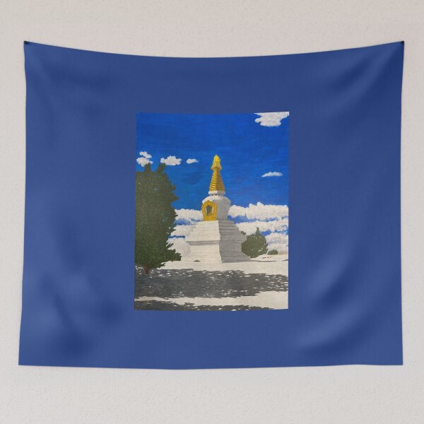 Item preview, Stupa in Snow designed and sold by Prajna Vajrayana Art.