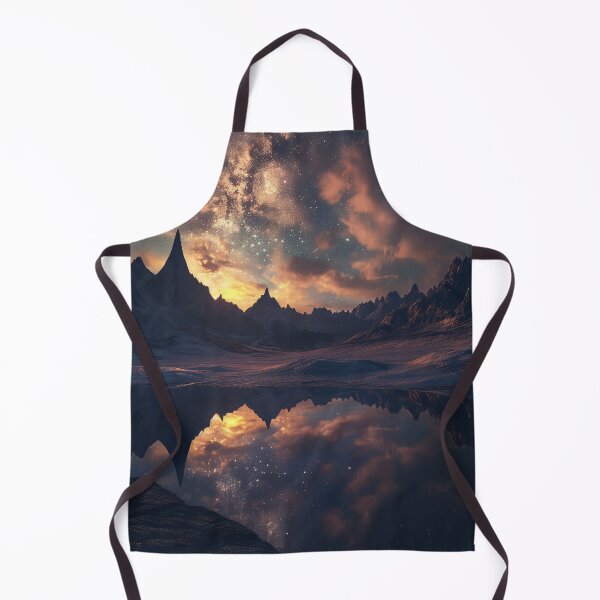Item preview, Galaxy Reflection Starry Landscape designed and sold by QuantumDrift.