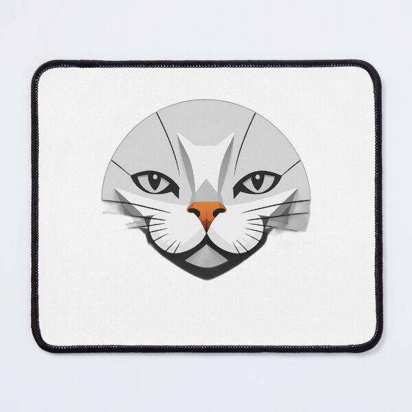 Item preview, Orange Cat Nose Whiskers Icon — Funny Cat Lover Gift designed and sold by InkDrop Studio.