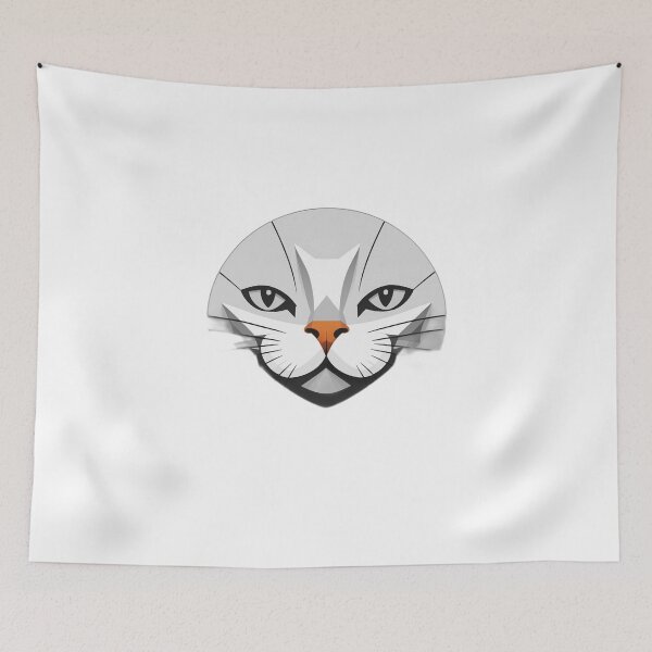 Item preview, Orange Cat Nose Whiskers Icon — Funny Cat Lover Gift designed and sold by InkDrop Studio.