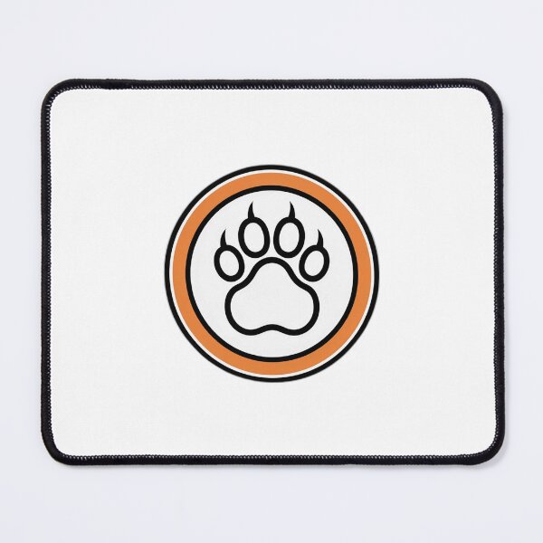 Item preview, Orange Cat Paw Badge Icon — Cat Lover Gift Idea designed and sold by InkDrop Studio.