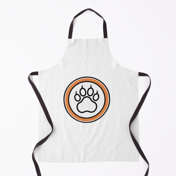 Item preview, Orange Cat Paw Badge Icon — Cat Lover Gift Idea designed and sold by InkDrop Studio.