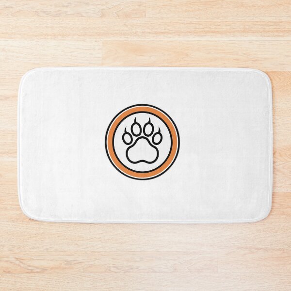 Item preview, Orange Cat Paw Badge Icon — Cat Lover Gift Idea designed and sold by InkDrop Studio.