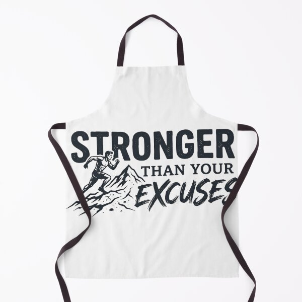 Item preview, Stronger Than Your Excuses Fitness Design designed and sold by AlexLerry.
