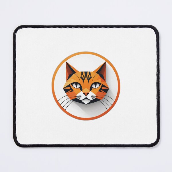 Item preview, Orange Cat Face Icon — Funny Cat Lover Gift designed and sold by InkDrop Studio.