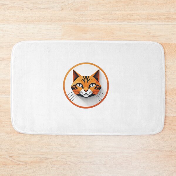 Item preview, Orange Cat Face Icon — Funny Cat Lover Gift designed and sold by InkDrop Studio.