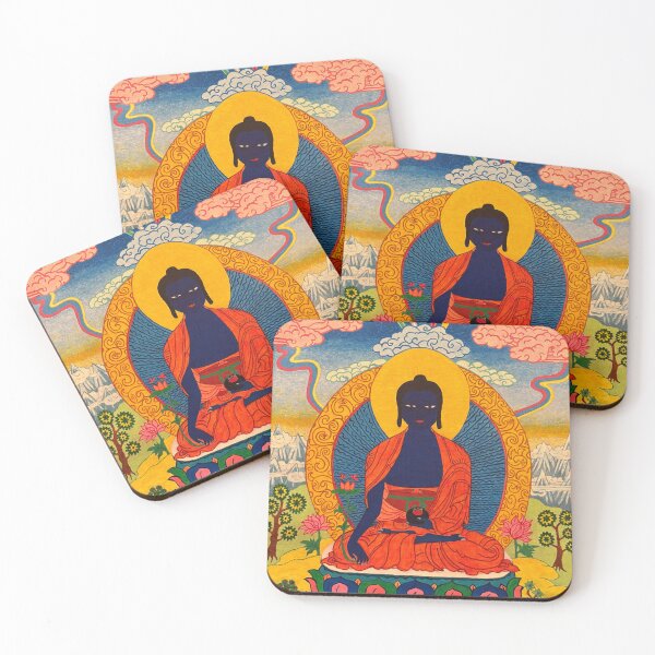 Item preview, Medicine Buddha with Rainbow Lights  designed and sold by Prajna Vajrayana Art.