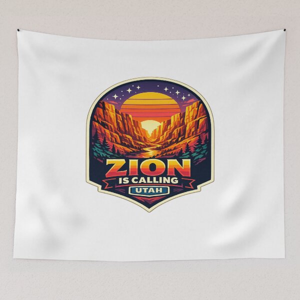 Item preview, Zion Is Calling Retro Canyon Sunset designed and sold by Dresut.