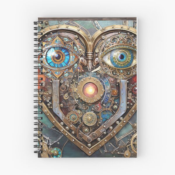 Artikelvorschau, Steampunk-Herz Ich sehe dich Ich liebe dich entworfen und verkauft von Lee Hiller Designs.