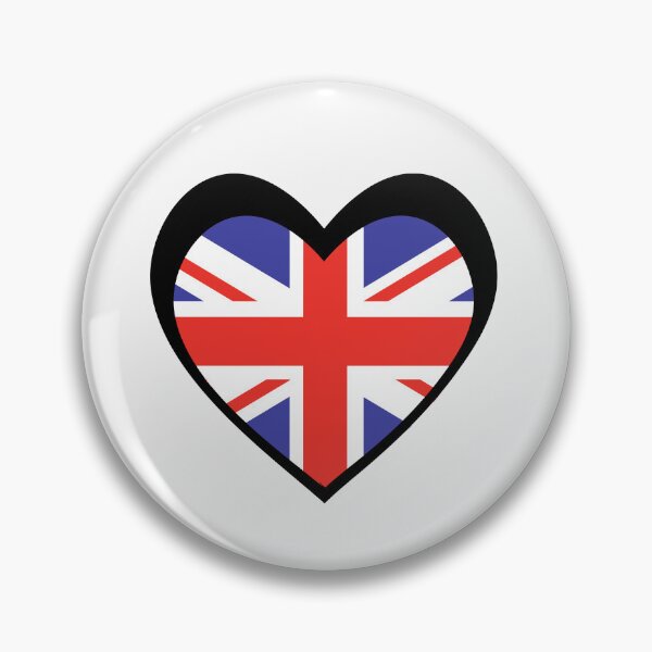 Item preview, Black Heart United Kingdom Flag designed and sold by The Best Designs.