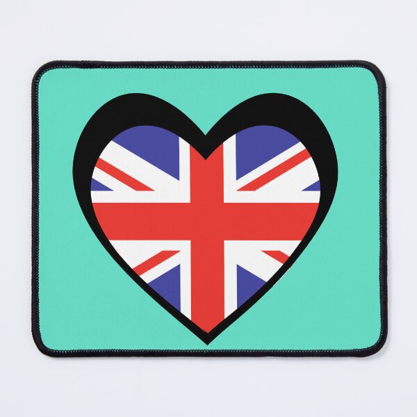 Item preview, Black Heart United Kingdom Flag designed and sold by The Best Designs.
