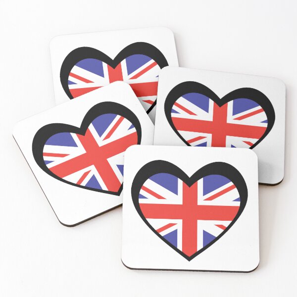 Item preview, Black Heart United Kingdom Flag designed and sold by The Best Designs.