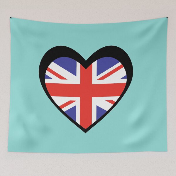 Item preview, Black Heart United Kingdom Flag designed and sold by The Best Designs.