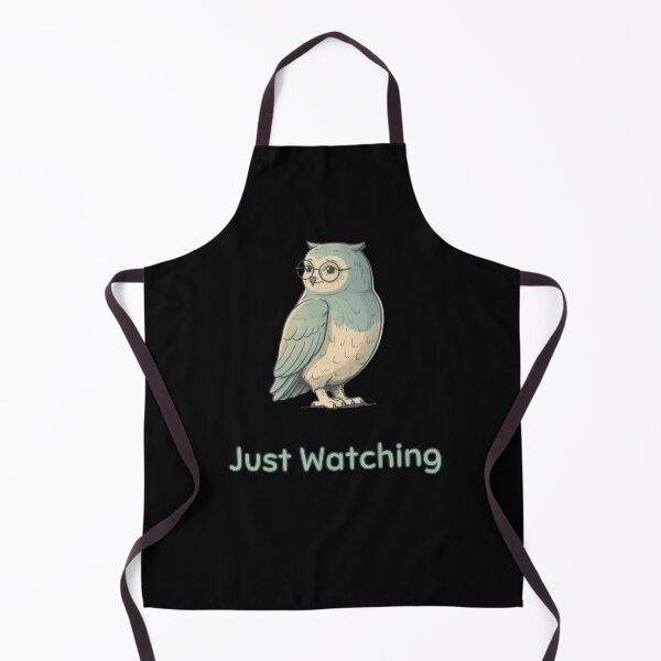 Item preview, Just Watching Owl Shirt – Minimal Calm Funny Vintage Style Graphic Tee designed and sold by Mythic Ink Studio.