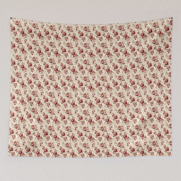Artikelvorschau, Vintage-rotes florales Muster im Used-Look entworfen und verkauft von LouieVanille.