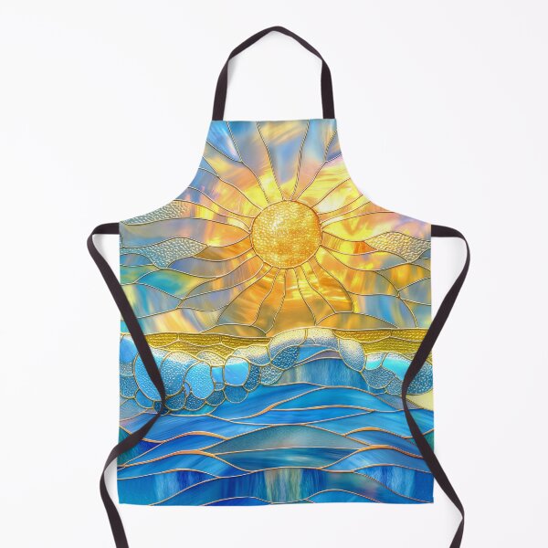 Item preview, Ocean Waves  Stained Glass Mosaic Style  designed and sold by MargaretWiktor.