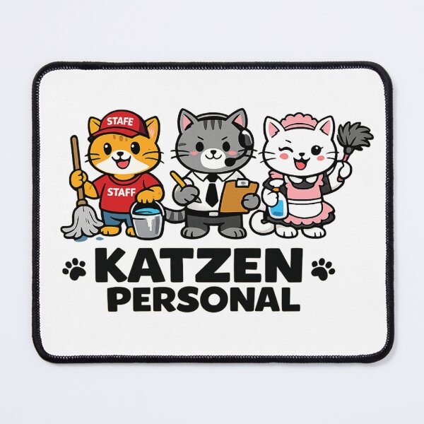 Item preview, Cat Personal Trio Office Mascot designed and sold by xyab.