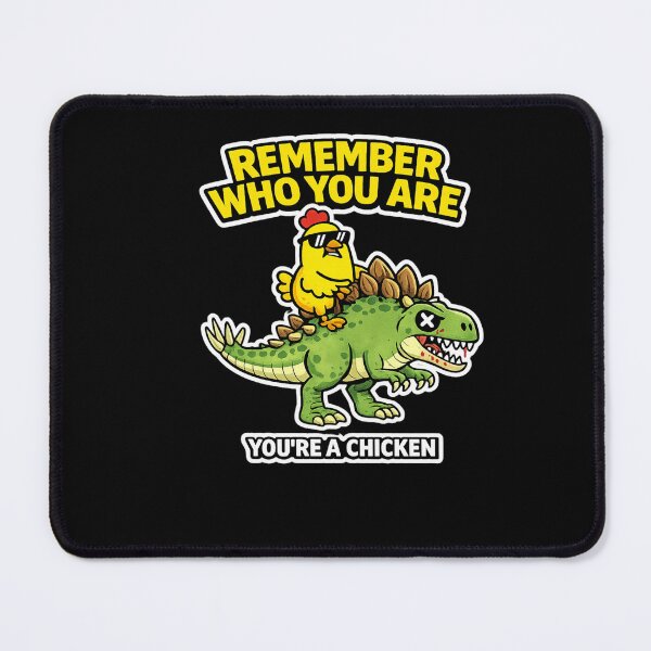 Item preview, Remember Who You Are You’re A Chicken Funny Dinosaur Meme Stegosaurus designed and sold by VibeOffline Studio.