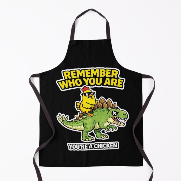 Item preview, Remember Who You Are You’re A Chicken Funny Dinosaur Meme Stegosaurus designed and sold by VibeOffline Studio.