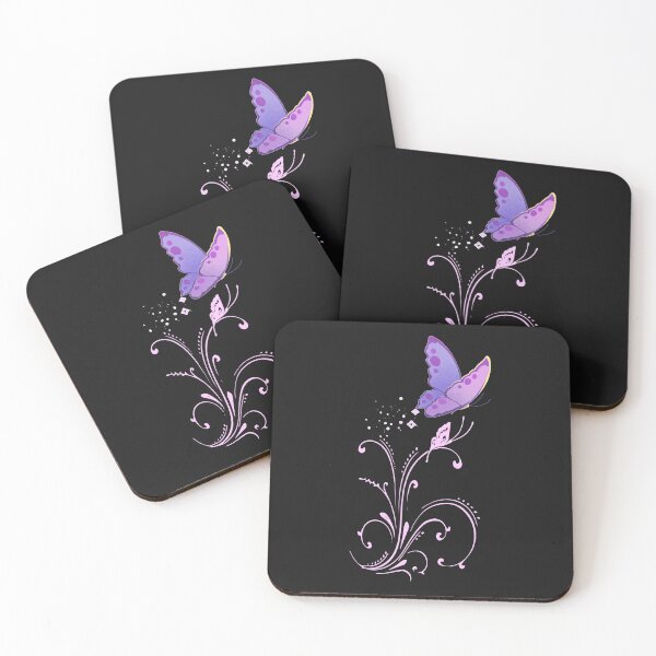 Item preview, Whimsical Purple Butterfly with Pastel Swirls designed and sold by Rehnair.